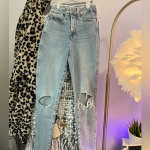 Good American Skinny Ripped Jeans